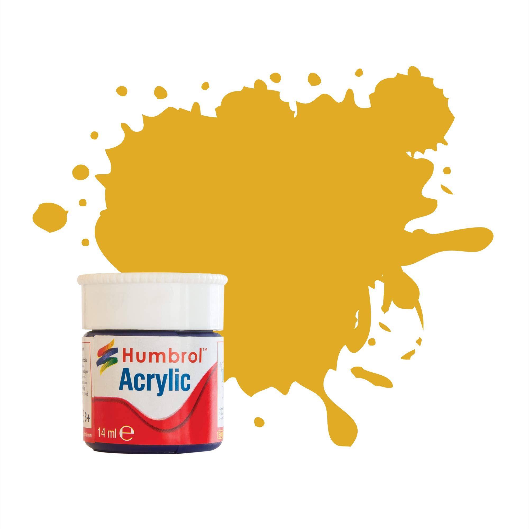 Humbrol DB0016 Vernice Acrilica N.16 Oro Metallizzato – Flacone Contagocce 14 Ml – Per Modellismo