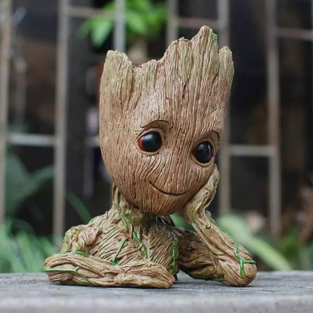 JOYLAND Baby Groot Succulent Pot Marvel Hero, Decorative Flower Pot Pencil Pen Holder Gift for Kids, Groot Vase Pot for Living Room, Table Decor, Balcony, Office/Home Decor (Thinking Groot) (B0CQM95BCG) Amazon Price History, Amazon Price Tracker