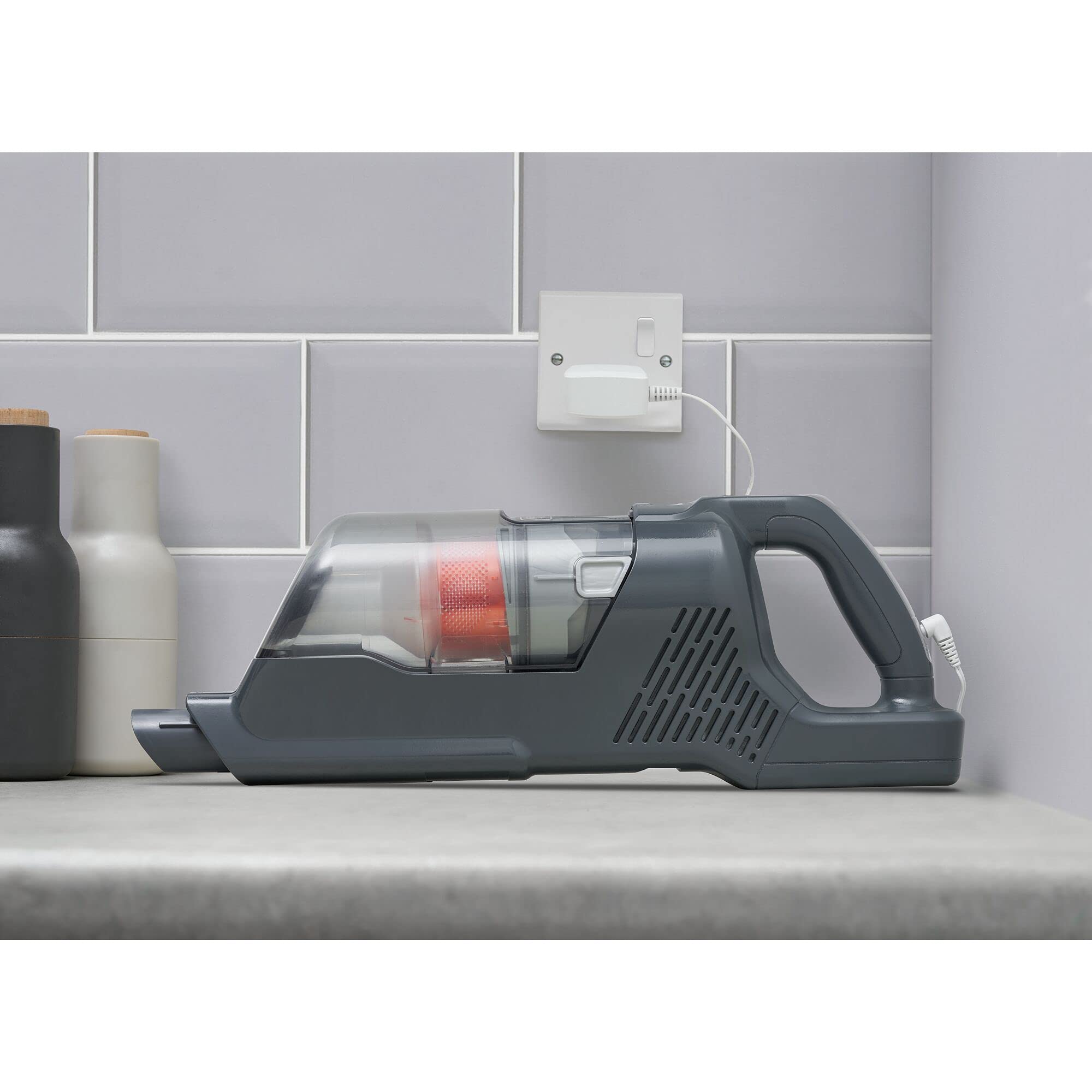 BLACK+DECKER, Bezprzewodowy odkurzacz pionowy 3 w 1 18 V/2 Ah, szaro-pomarańczowy, BHFEA520J-QW