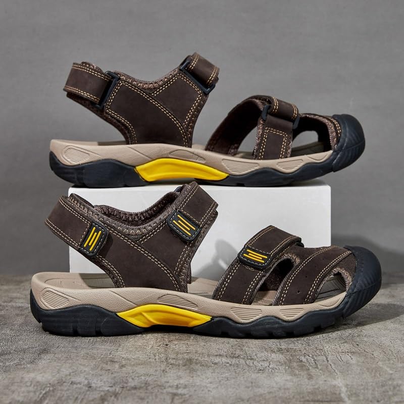 Men's Sandals Classic Breathable Men's Outdoor Casual Beach Sandals Sneakers(44)2