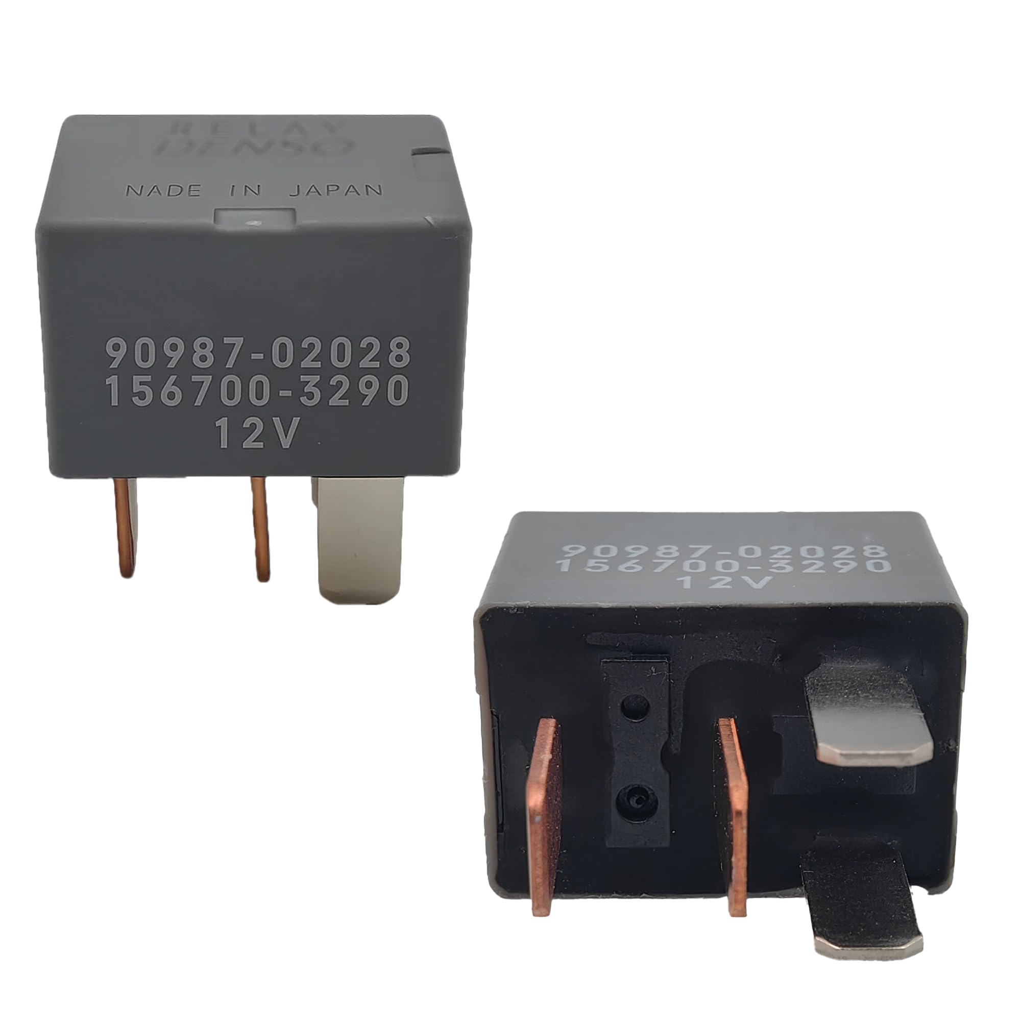 蘇轍大きめ Amazon.co.jp: Relay 90987‑02028 – 12V 4ピン SPST ACクラッチリレー