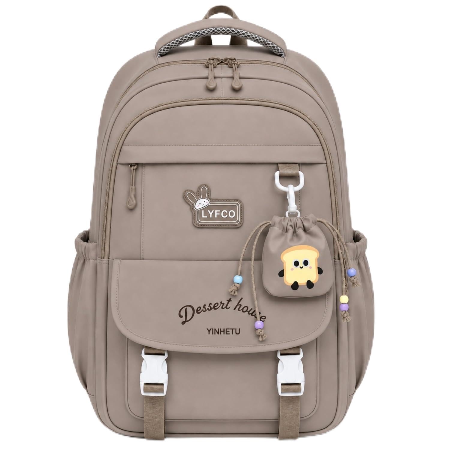 Korean Style Unisex School & College Backpack Bag | 18 Inch Large Capacity Bag For Girls & Boys Age of 12-16 Years | Best For Middle & High School, College, Tution, Travel, Camping-picture-21