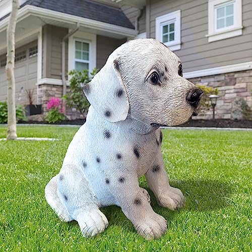 THE ENCHANTED GARDEN Dalmatian Dog Ornament Resin Fun Animal Figurine Decoration for Patio Lawn Yard Décor - Image 2