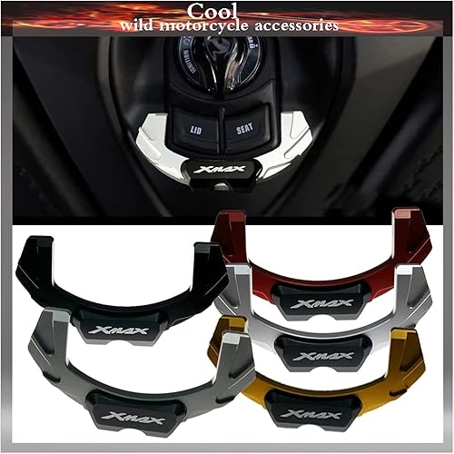 Miniatura 2 de TENREV LCCDZ Motorcycle Electric Door Lock Decorative Cover Compatible with XMAX300 XMAX250 X-MAX Xmax 300 250 X-MAX300 X-MAX250 2017 2018 2019