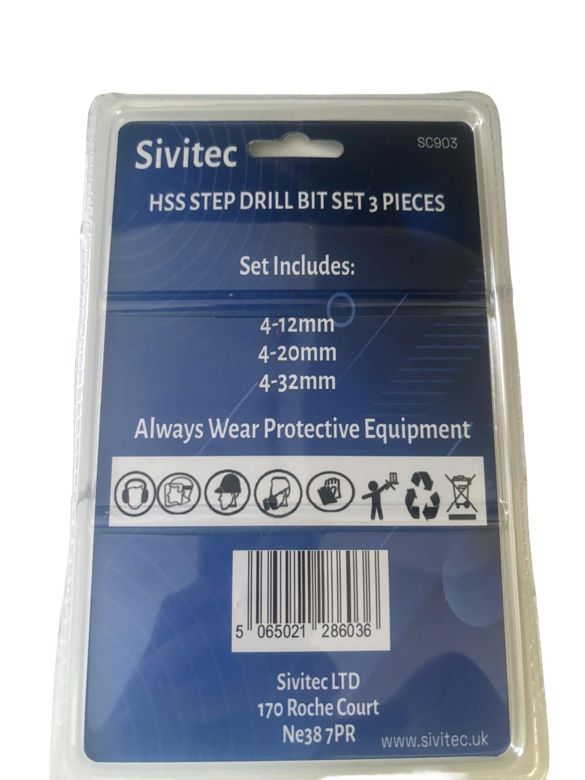 Sivitec 3PCS Step HSS 4341 Metric Round Shank Spiral Flute Step Tapered Drill Cone Bit Set for Metal Tube Sheet Wood Plastic Drilling 4-12mm - Image 2