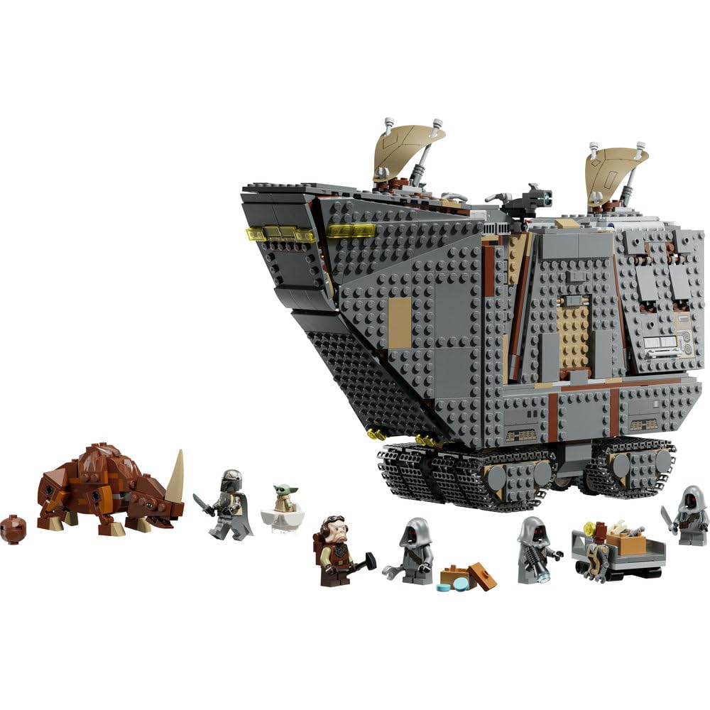 LEGO Star Wars Piaskoczołg wędrownych Jawów i bagnorożec 75453 | Model czołgu, pojazd z Gwiezdnych Wojen, prezent dla fana Star Wars 14+, klocki konstrukcyjne dla nastolatków, 1683 elementy