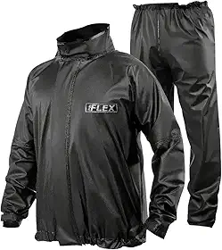 Capa de Chuva Pvc Delta Flex Motoqueiro (M, Preto)