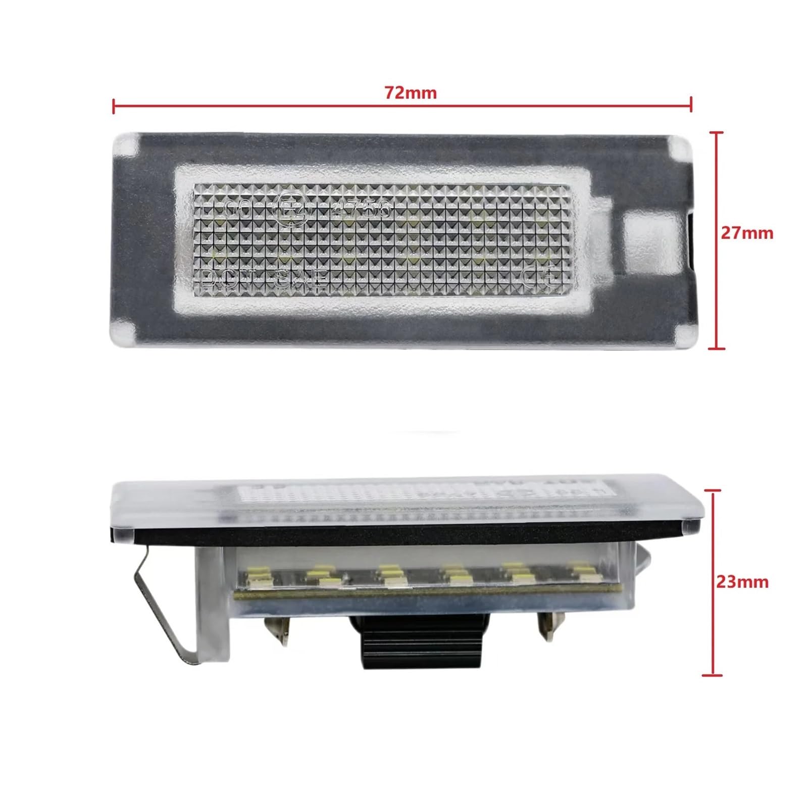 para Fiat para Ducato para Bus 2006-2020 para Box 2006-2020 2 Piezas Lámpara de matrícula LED