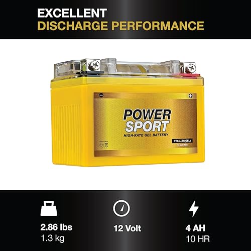 Miniatura 3 de ExpertPower YTX4L-BS GEL - Batería de repuesto para Kawasaki 125 Z125 PRO 17-19