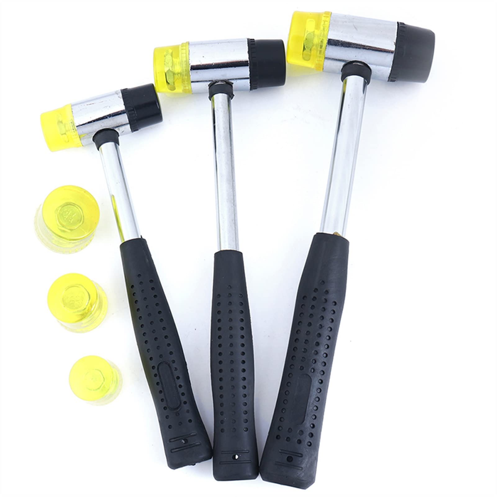 Hammer, 1PCS Yellow 25/30/35mm Rubber Hammer Head