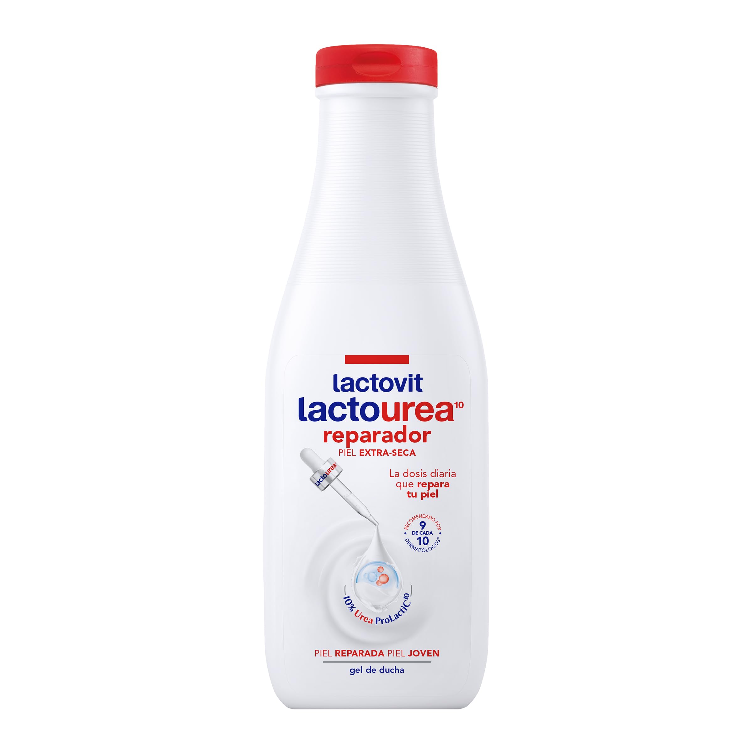 Lactovit - Gel de Ducha Reparador Lactourea, Hidrata, Nutre y Repara - Piel Fuerte y Joven, Textura Cremosa y Ligera, con Protein Calcium y Lactourea, para Pieles Muy Secas o Extra Secas - 550 ml