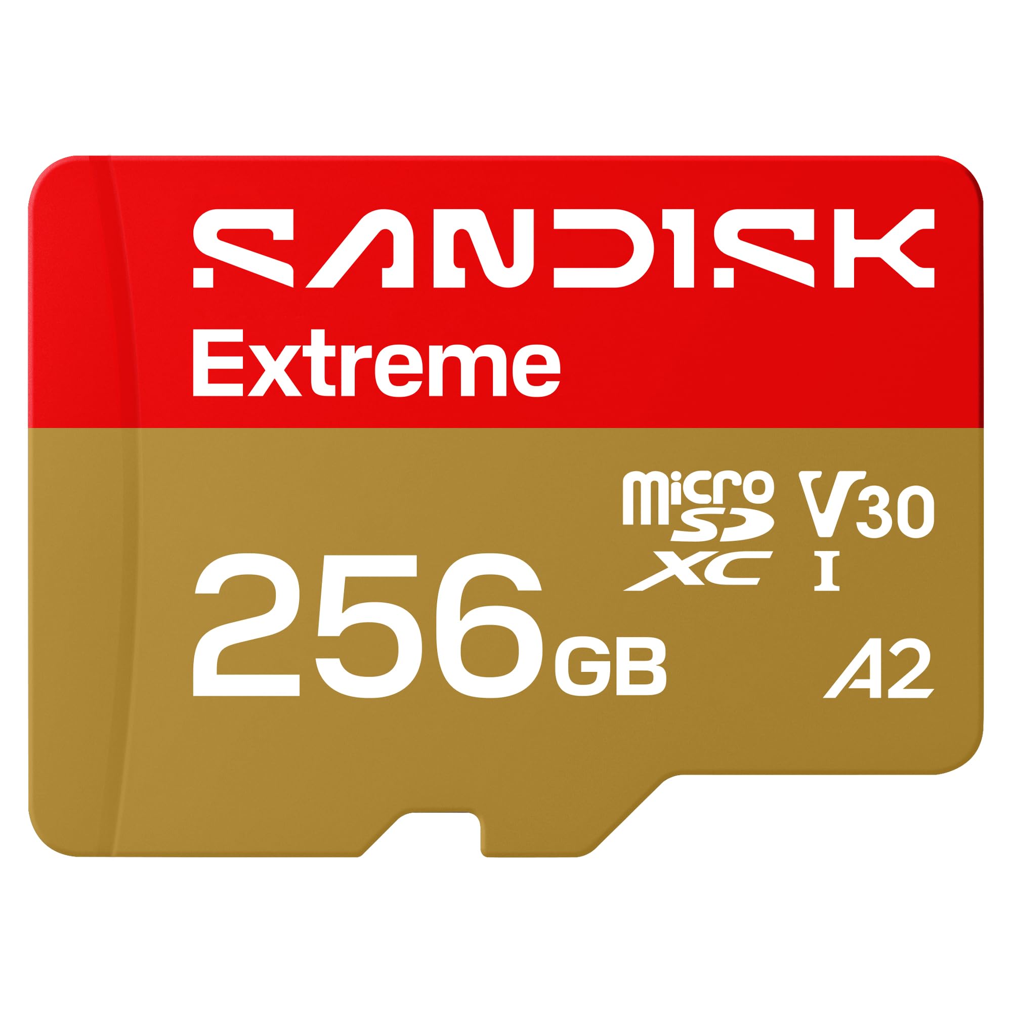 SANDISK 256GB Extreme microSD UHS-I Card - Up to 245MB/s Read Speed and 170MB/s Write Speed, 5.3K Video, 4K UHD Video, high-Performance for Action cams, Drones, Android Devices - SDSQXH9-256G-GZ6MA New Version 256GB