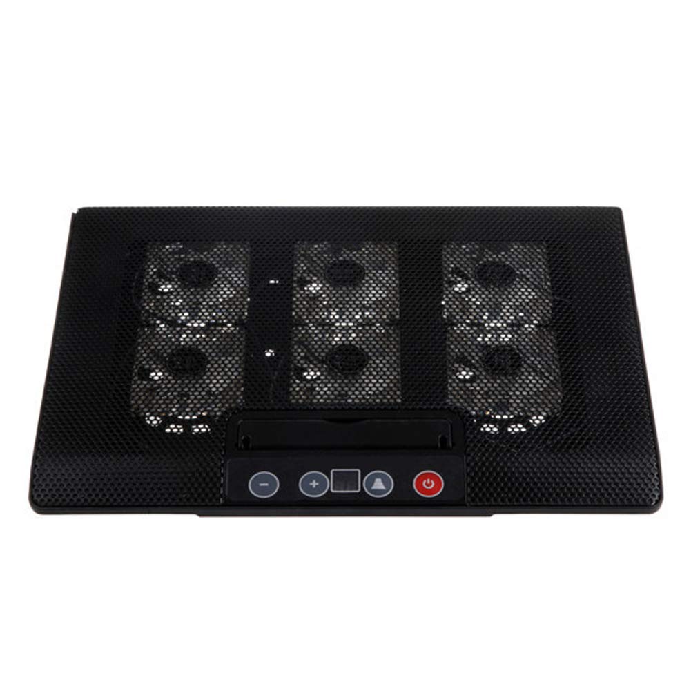 Austinstore6 Fans Dual USB Laptop Notebook Touch Cooling Pad Stand Cooler Base Radiator - Black
