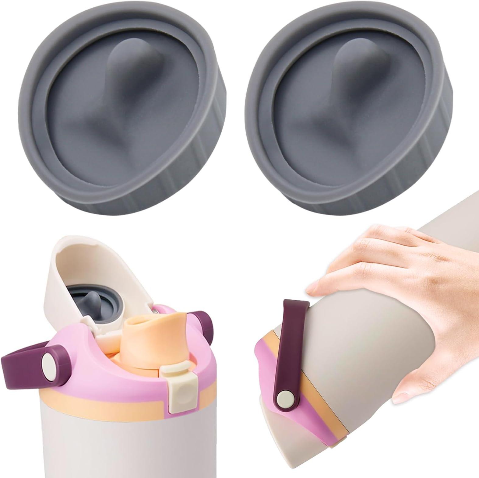 Replacement Silicone Stoppers for Owala FreeSip Sway, Seal Bottle Cap Mouth Stopper Sports Water Bottle Accessories Compatible with Owala FreeSip Sway 30oz 40oz H-OP3-003