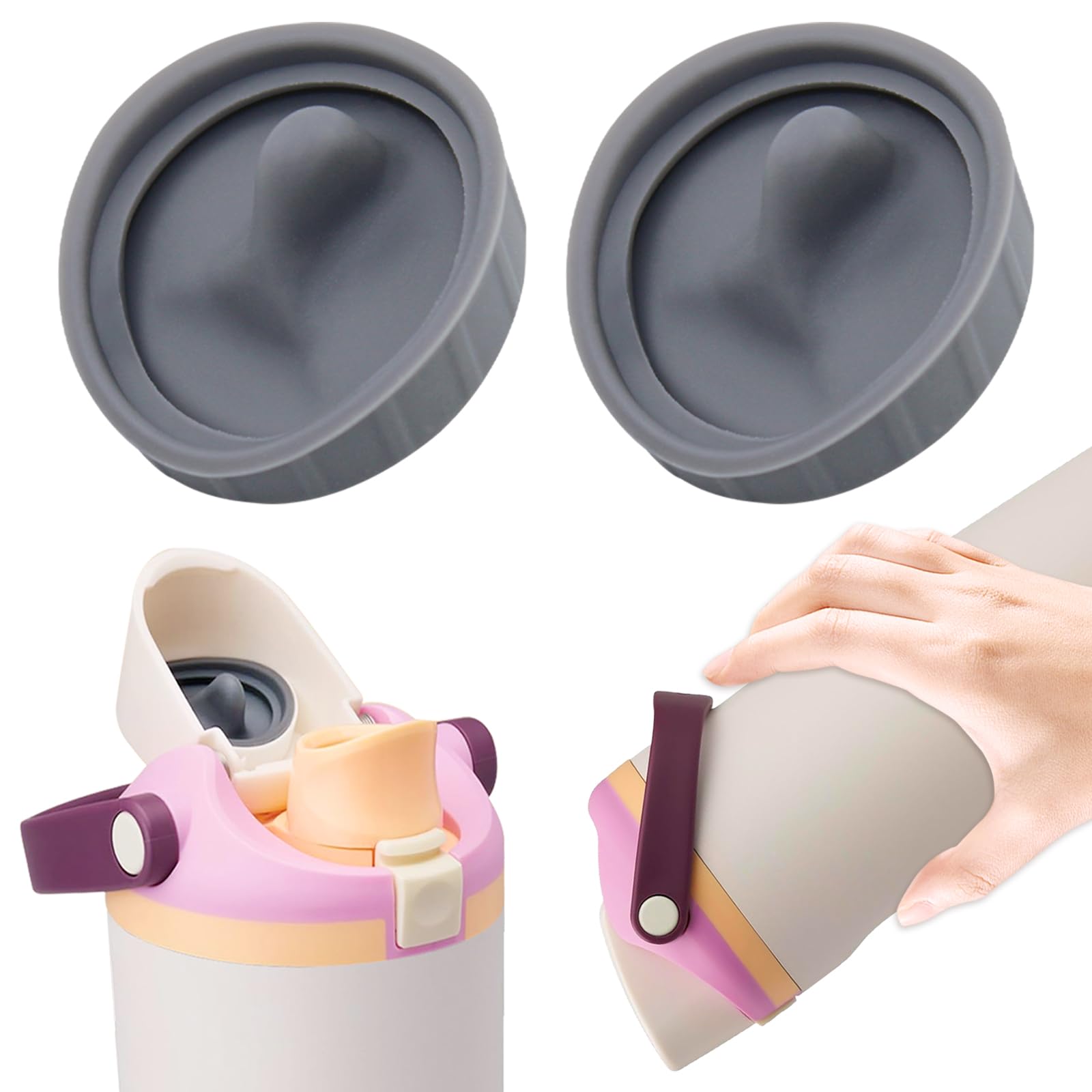 Replacement Silicone Stoppers for Owala FreeSip Sway, Seal Bottle Cap Mouth Stopper Sports Water Bottle Accessories Compatible with Owala FreeSip Sway 30oz 40oz H-OP3-003