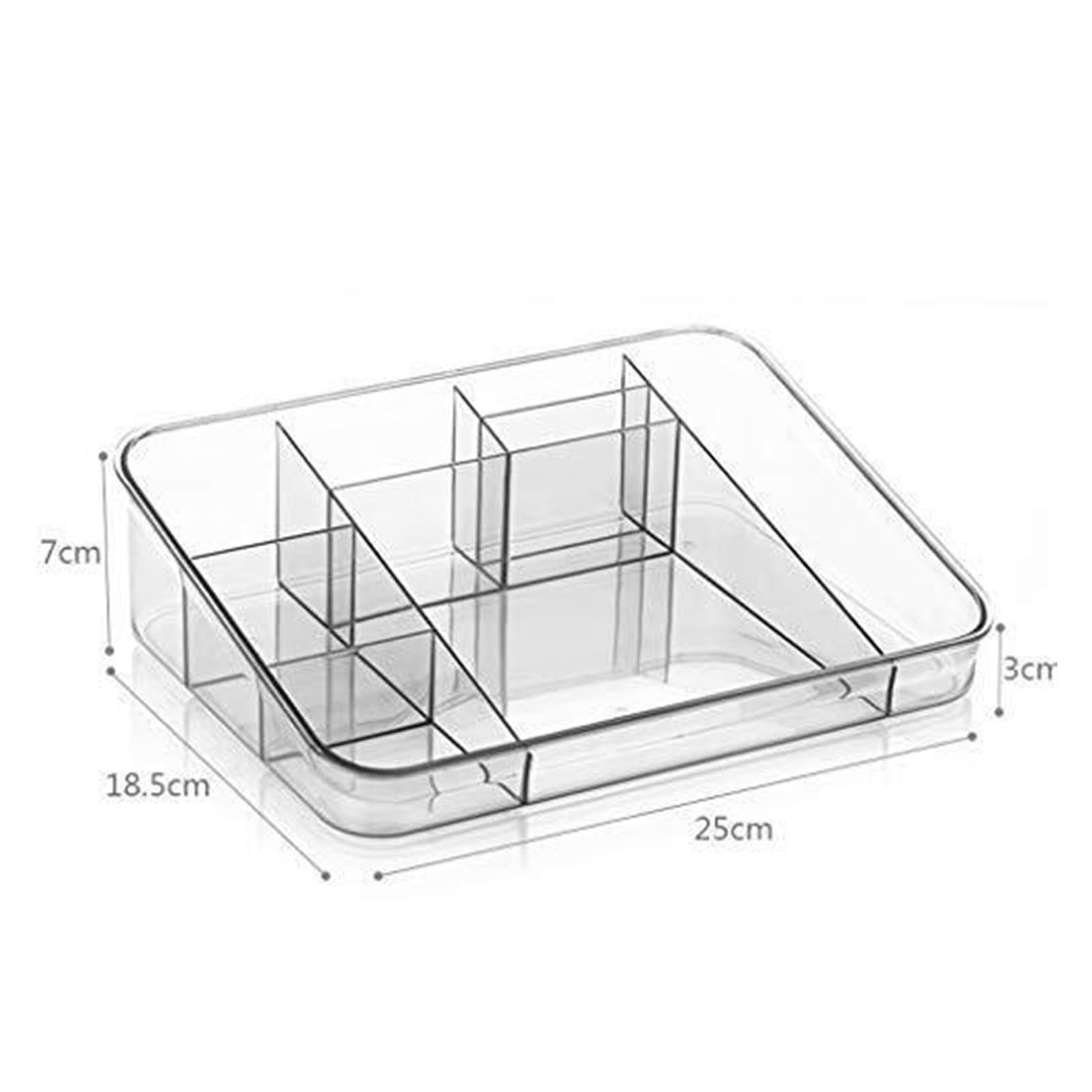 Herramientas Maquillaje Caja De Almacenamiento Cosméticos Transparente Y Sencilla para Oficina, Productos para El Cuidado La Piel, Lápiz Labial Uso Diario(Black)