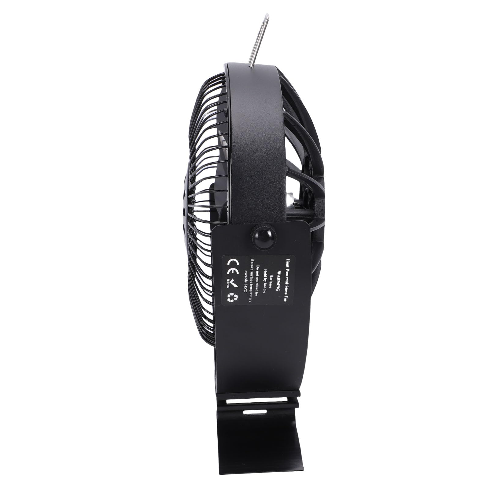 Aramox Ventilatore per Stufa a Legna Alimentato a Calore, Ventilatore per Camino, Regolabile, con Copertura Protettiva, Supporto a Parete Indipendente