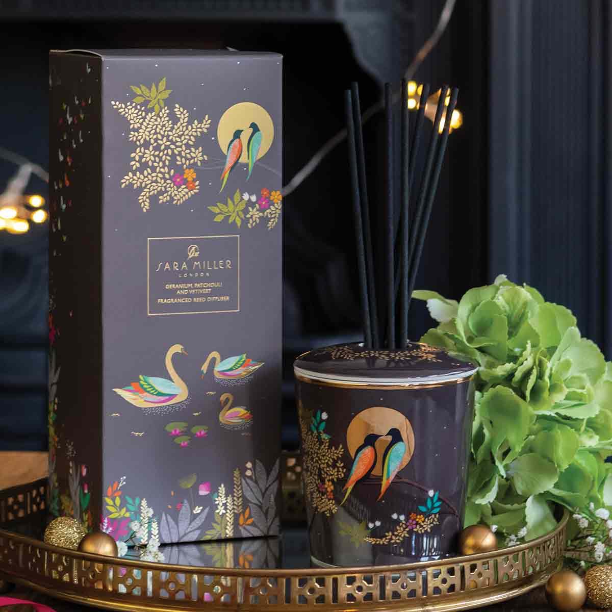Sara Miller Chelsea Collection Reed Diffuser - Geranium, Patchouli & Vetivert