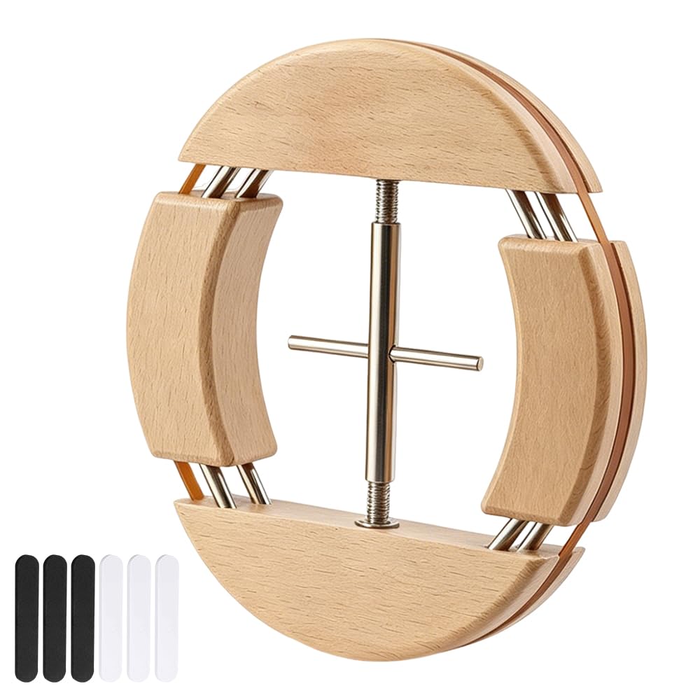 Hutspanner, Hutspanner 4 Wege Hutspanner aus Holz mit 6 Hut Verkleinerung, hat Stretcher mit dem Griff ist leicht zu dehnen, Holz Hut Stretcher für taillierte Hüte und Herren