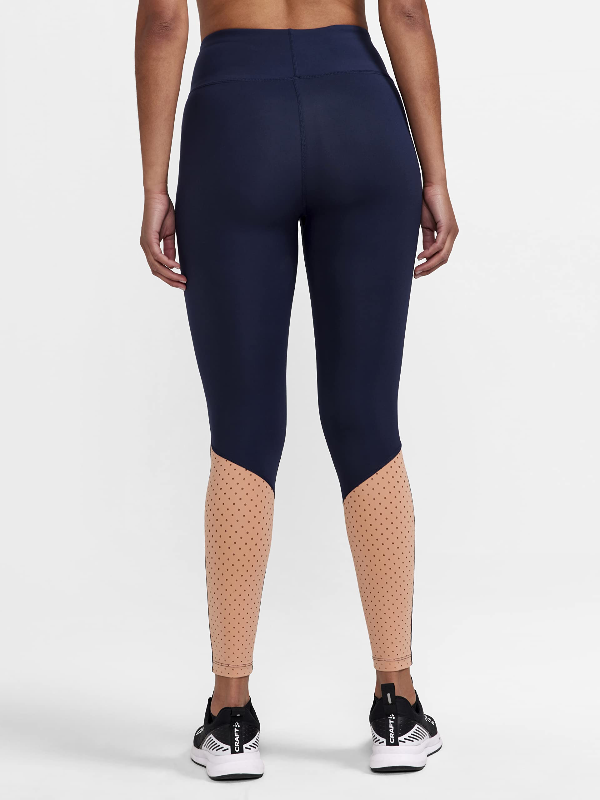 Craft Odzież sportowa ADV Charge damskie perforowane rajstopy | legginsy treningowe z wysokim stanem, idealne do biegania, jogi, siłowni, Blaze-cliff, M