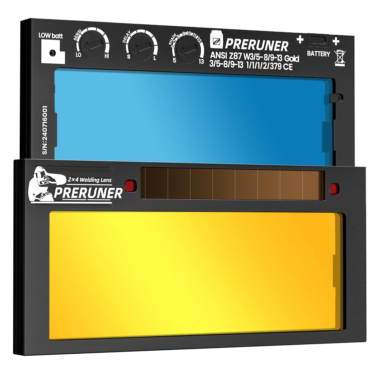 Preuner Flex Series Auto Darkening Welding Lens