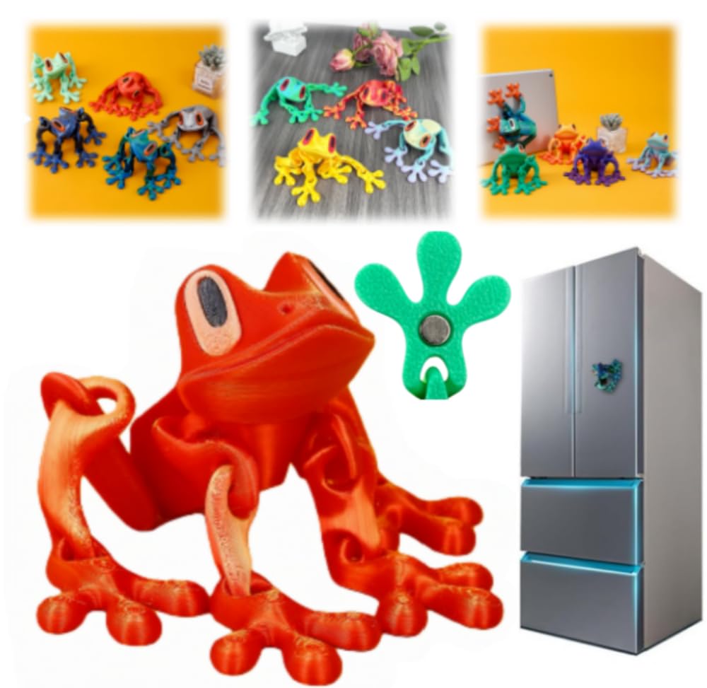 Amazon.co.jp: 冷蔵庫 マグネット カエル 3D 印刷 レーザー加工 PLA 製