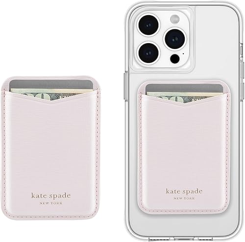 Kate Spade New York - Cartera magnética compatible con MagSafe Wallet - Dogwood pálido