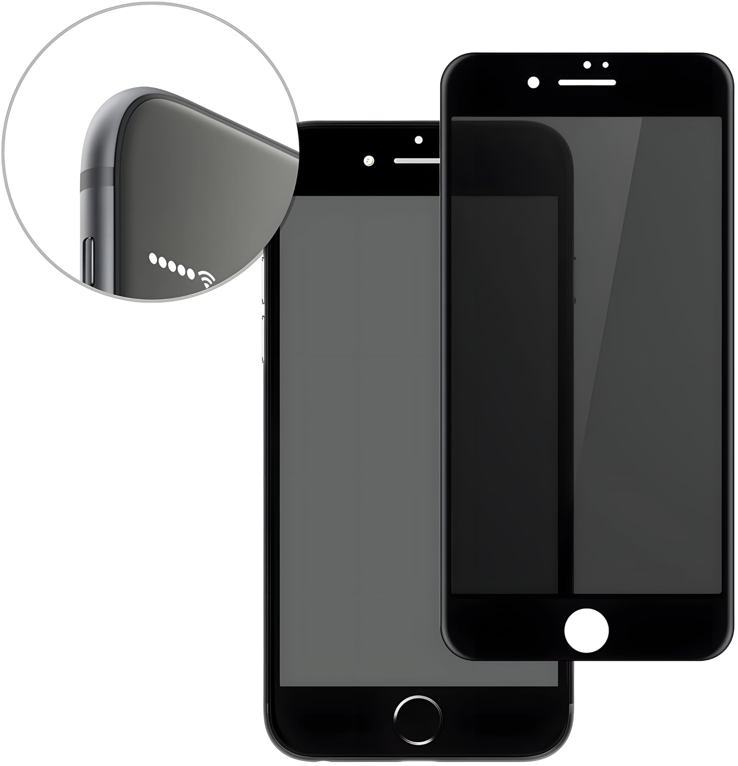 AVANA Pellicola Protettiva Anti-Spy Per IPhone SE 2022/2020/8/7 – Vetro 9H 2 Pezzi – Privacy E Antigraffio