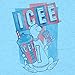 Tee Luv Men's ICEE Polar Bear Logo T-Shirt, Large, Light Blue Heather