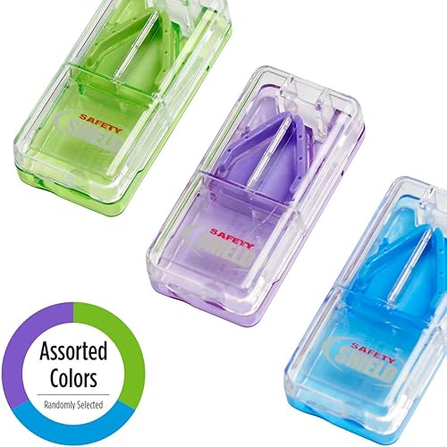 Miniatura 4 de Ezy Dose - Cortador de pastillas con bloqueo, 67856, Cortador de pastillas de escudo de seguridad, Total 1, 1