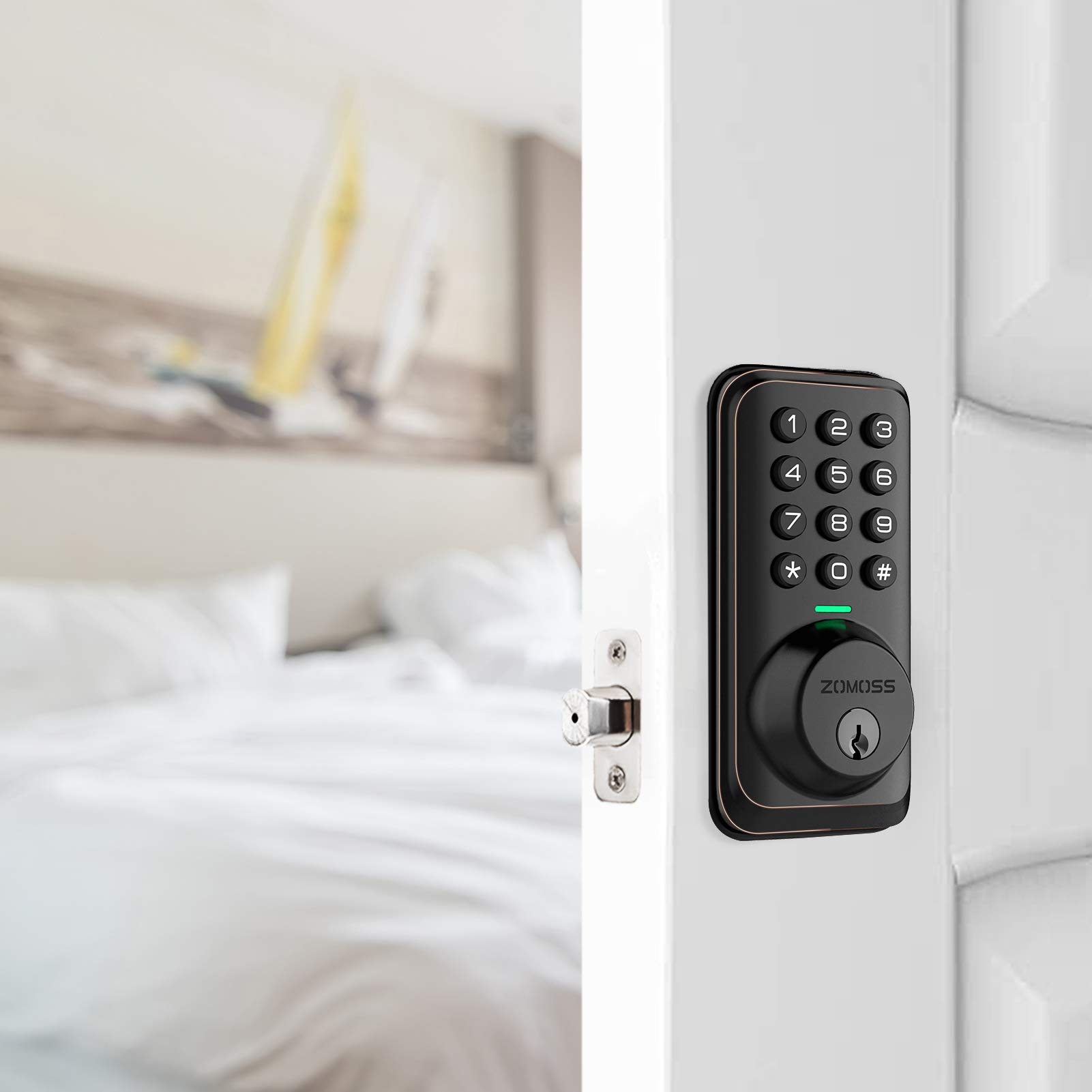 Buy Keyless Entry Door Lock, Zomoss Electronic Deadbolt Lock, Door