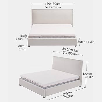 Amazon｜ZALIX モダンでシンプルな電動ベッド、ダブルスマート