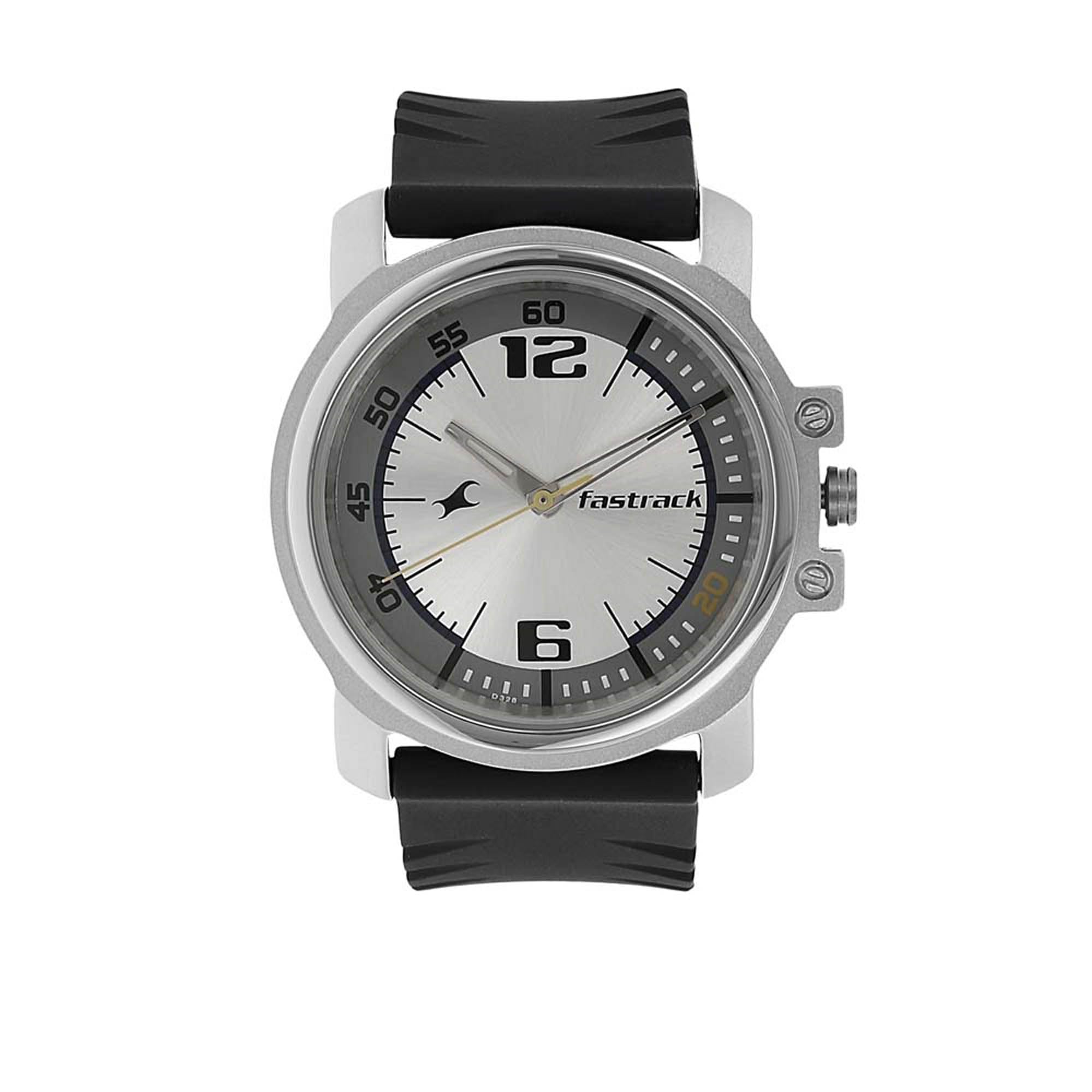 Fastrack Men Synthetic Economy Analog Silver Dial Watch-Nm3039Sp01 / Nl3039Sp01/Np3039Sp01, Band Color-Black (B00BSR4V18) Amazon Price History, Amazon Price Tracker