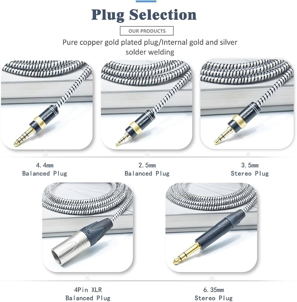 Amazon.com: GUCraftsman 6N OFC Silver Plated+Shielding Layer