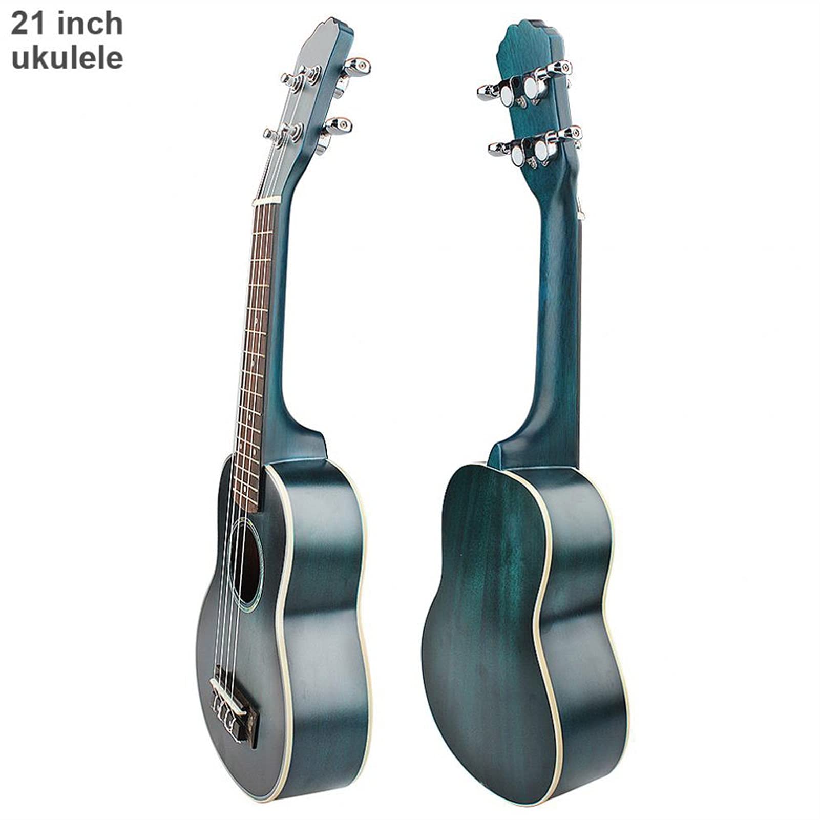 Ukulele koncertowe Początkujący Ukulele 21- calowy Sopran Ukulele Świerkowy Drewno 15 Fret Cztery Struny Hawaii Gitara Z Abalone Shell Edge Hole Hole Instruments Instrumenty Muzyczne