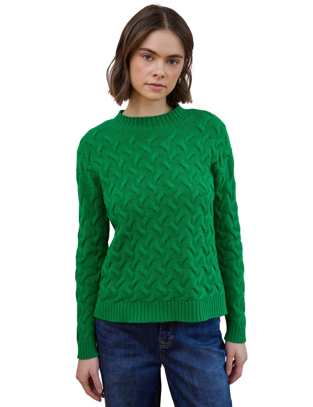 Street One Studio Damen Pullover mit Zopfmuster