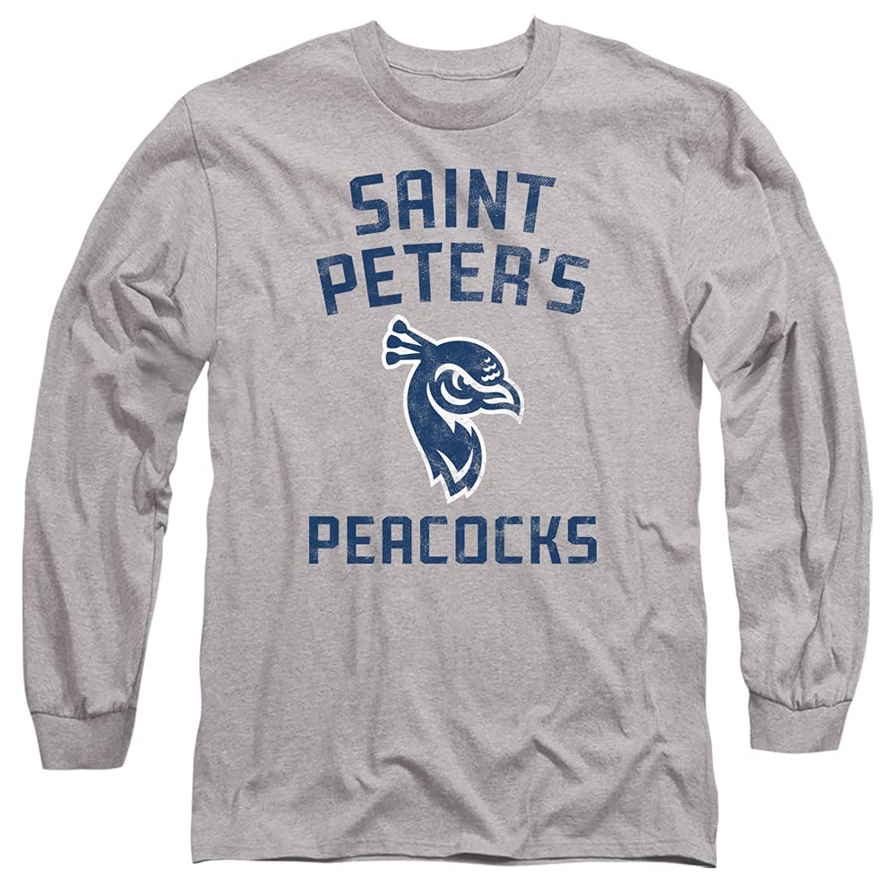 Saint Peters University Official Saint Peters Peacocks Logo Unisex Adult Long-Sleeve T Shirt