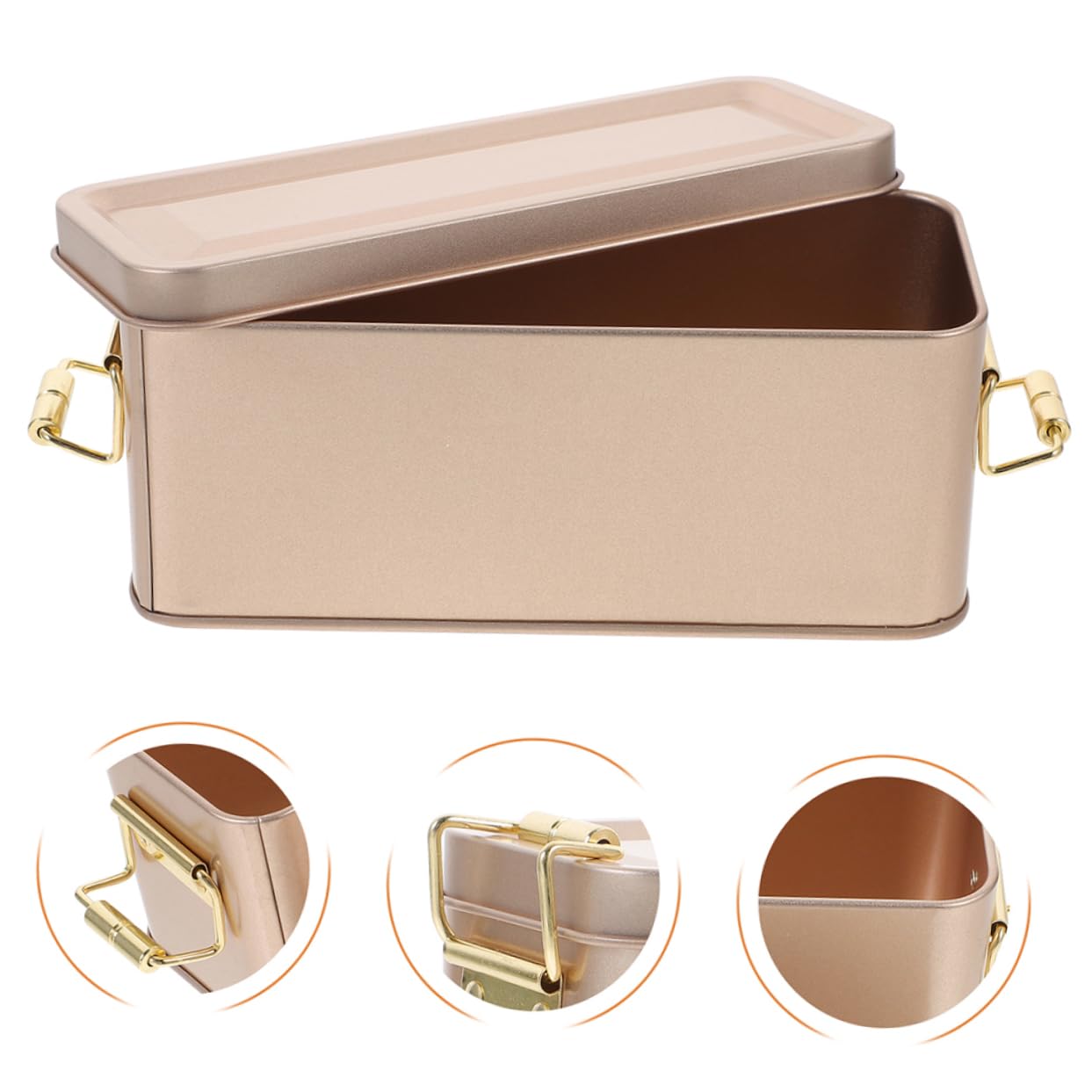 Alipis 8 Pièces Boîte à biscuits en fer blanc boîtes à biscuits boite rangement gifts boîte à cookies récipients en étain avec couvercles pot de thé petit pot de bonbons boîte en métal