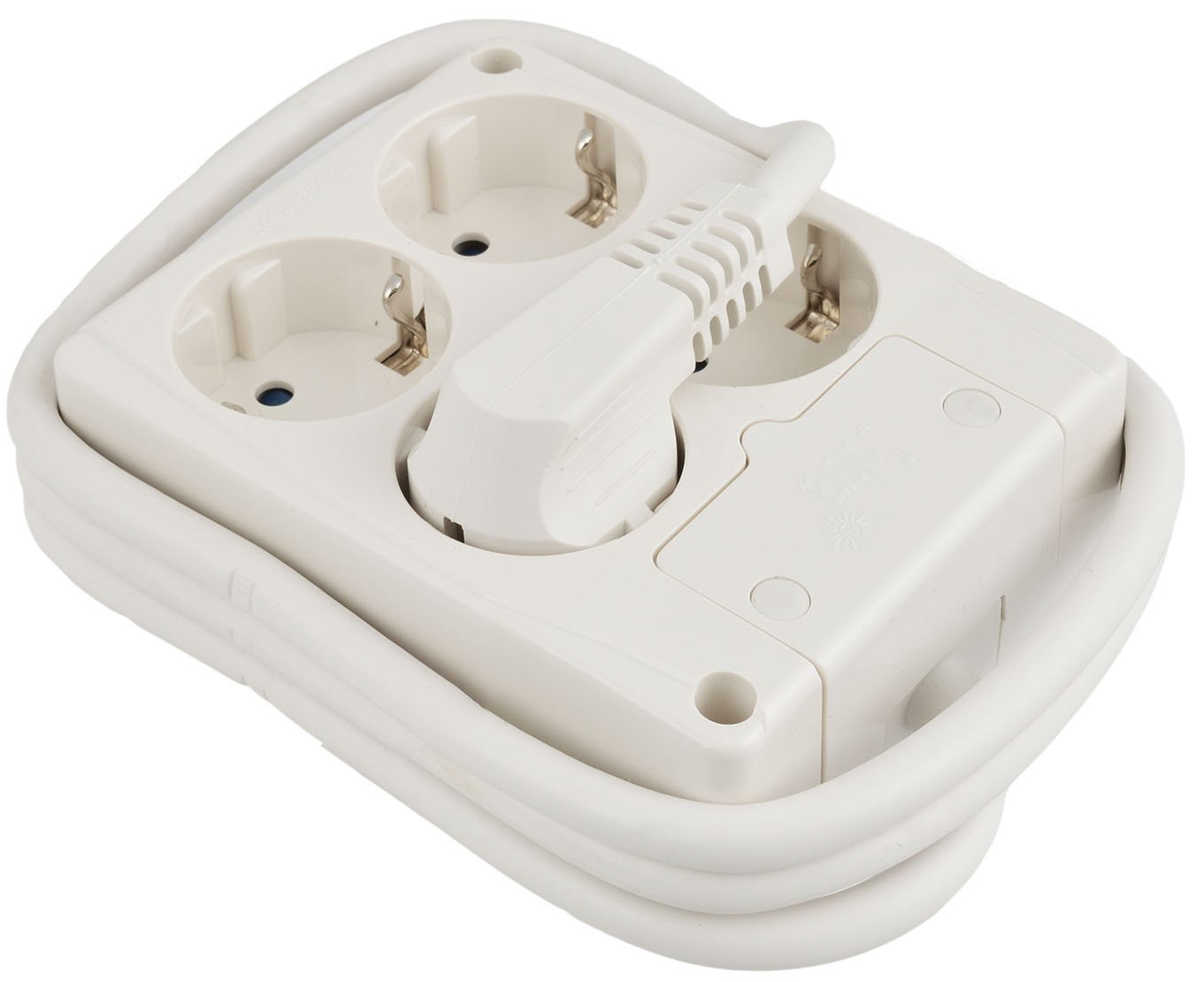 Base bipolaire 4 prises avec rallonge 1,5m Série 8000 pour bloc multiprise secteur