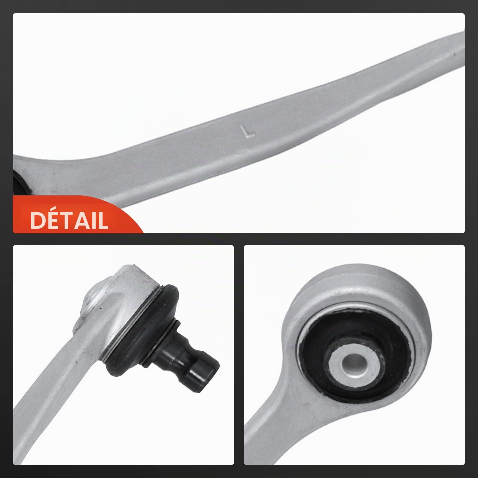 Frankberg 4 bras de suspension supérieurs avant | Compatible avec: A4 Avant 8K5, A5 Sportback 8TA, A5 8T3, A4 8K2, A5 Cabriolet 8F7