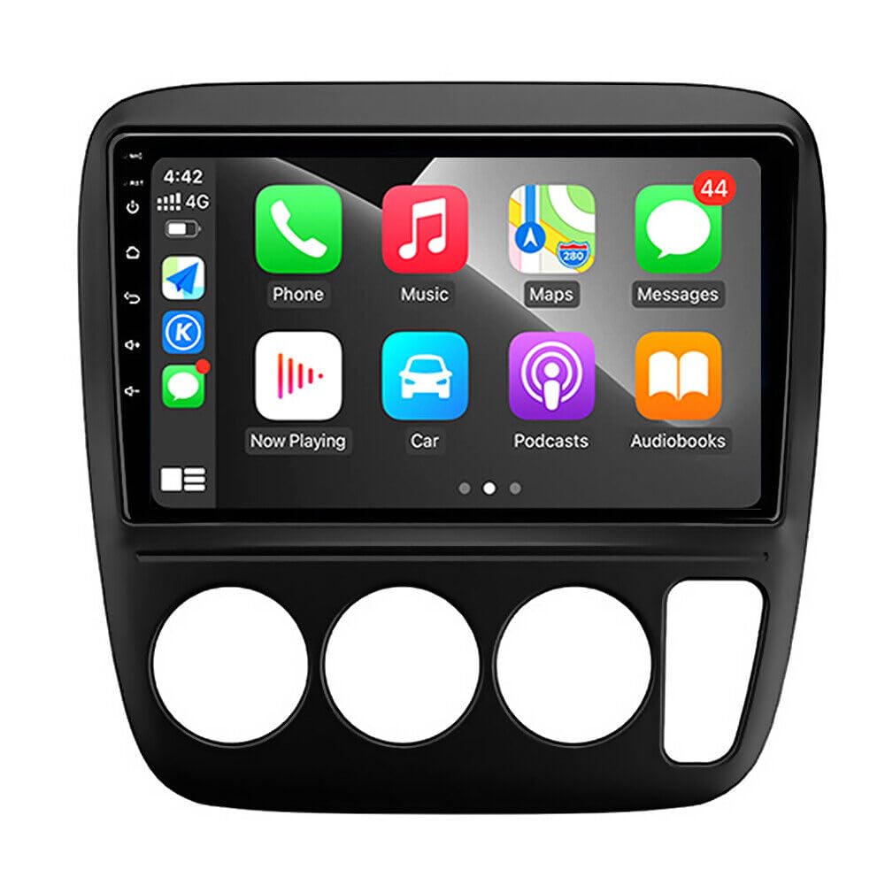 Vorally 9inch Car Stereo Radio Car-Play Android Auto GPS Navigation WiFi Portable Touch Screen with Backup Camera Bluetooth Mirror Link Car Audio Receiver Compatible for CRV 1995-2000