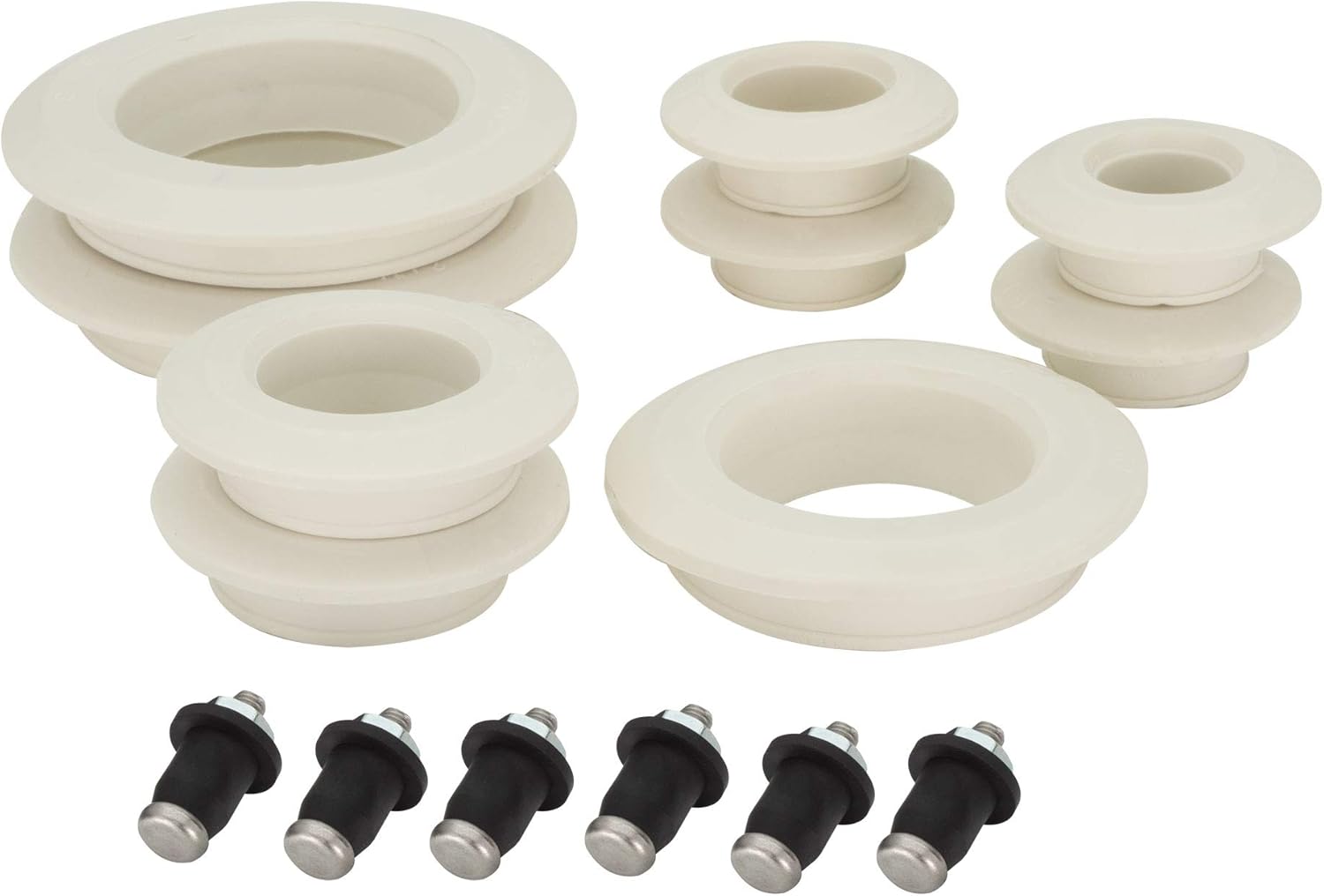 RecPro Universal Fresh Water Fittings Installation Kit | Includes Sensors | RV Gray Water Tank Kit