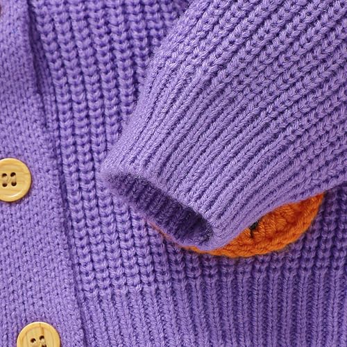 Toddler Boys Girls Halloween Sweaters Long Sleeve Knitted Cardigan Comfortable Warm Button Closure Cardigan4