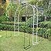Metalowy altanka ogrodowa, łuk ślubny, nierdzewne, dekoracyjne łuki ogrodowe ze stabilnym stojakiem i podstawą, do ogrodu, na trawnik, podwórko