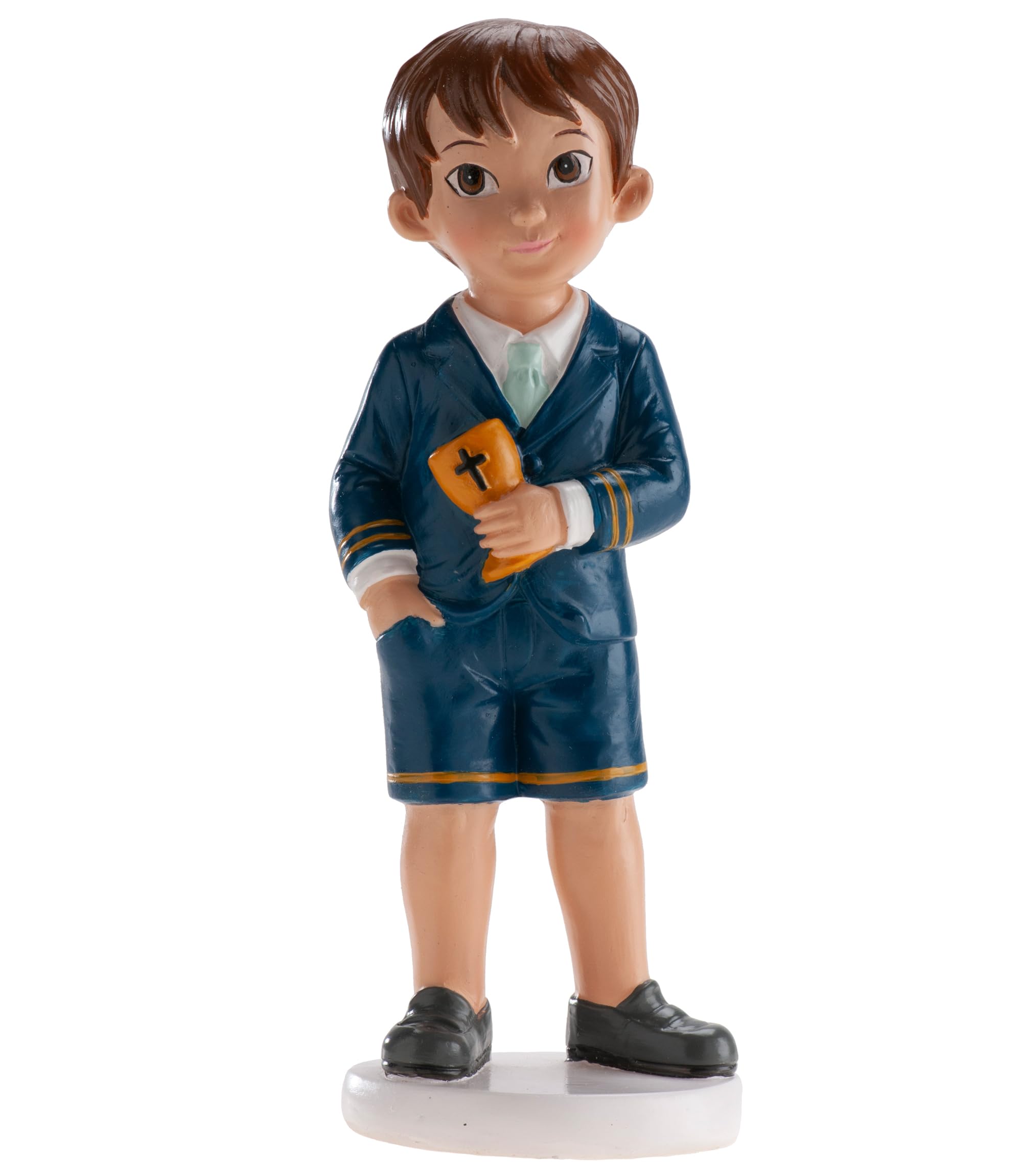 dekora – First Communion Cake Topper Boy 16 cm, Christening & Celebration Cake Decoration