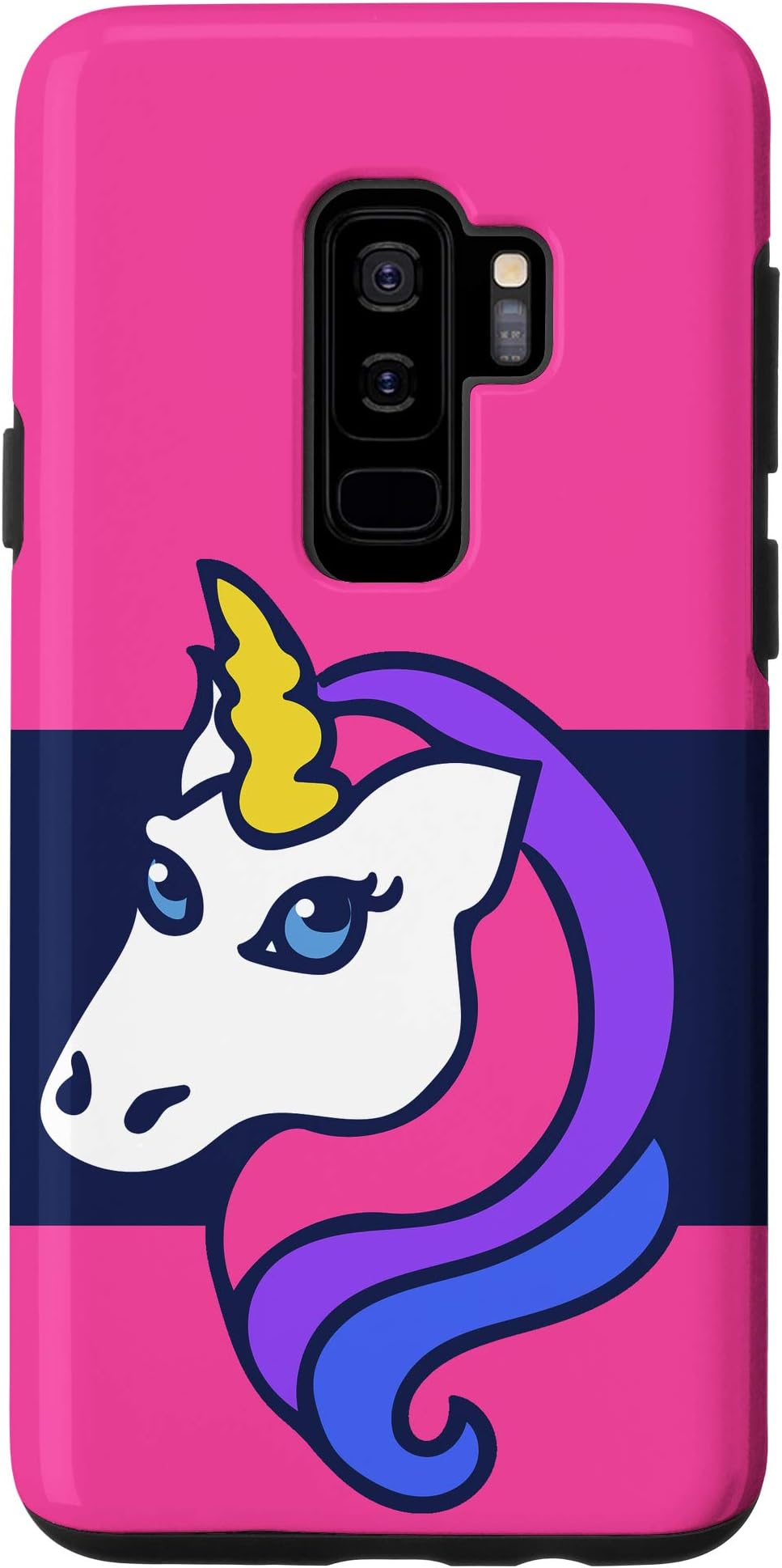 Galaxy S9+ Retro Pink Unicorn Case