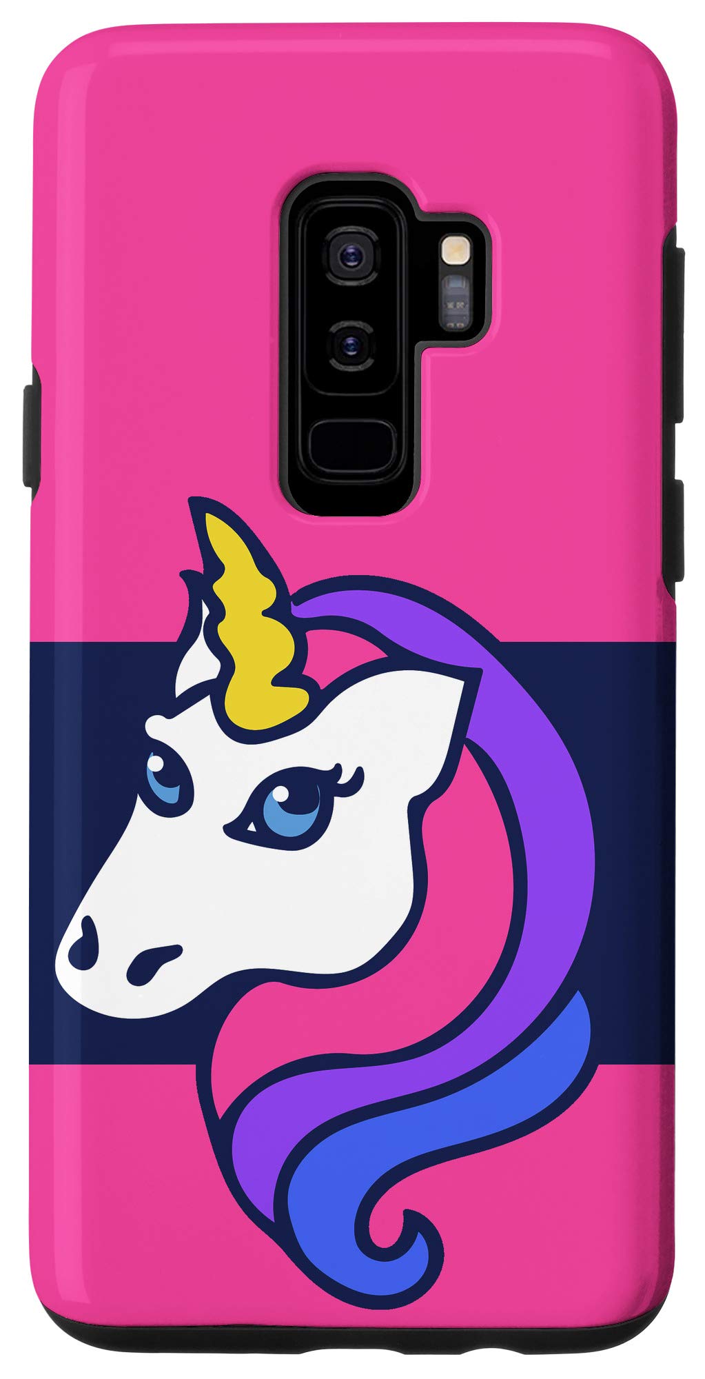 Galaxy S9+ Retro Pink Unicorn Case