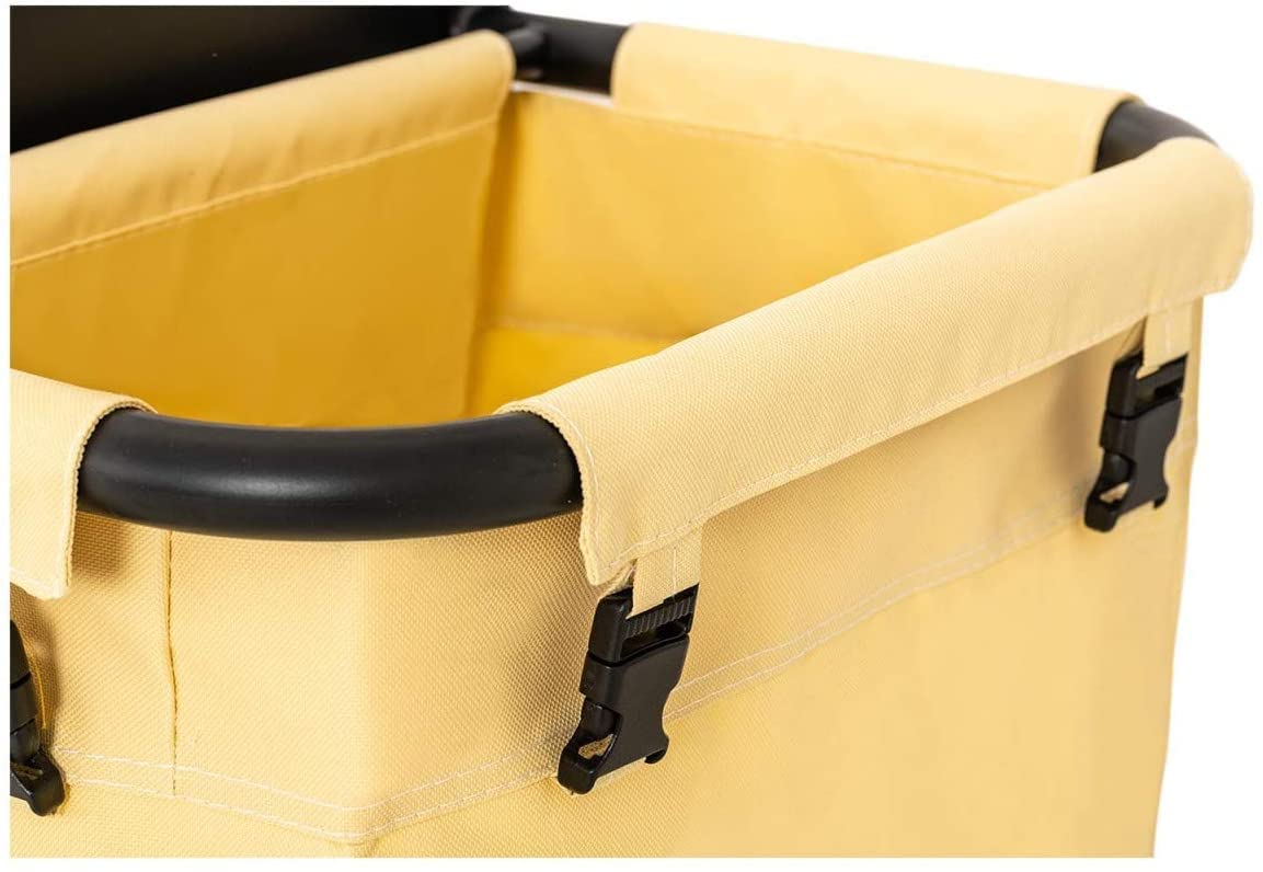 Carrito De Servicio para Hotel Carro Camarera UNICLEAN 142B (Ruedas de TPR, Capacidad de Carga: 150 kg, 2 Bolsas)