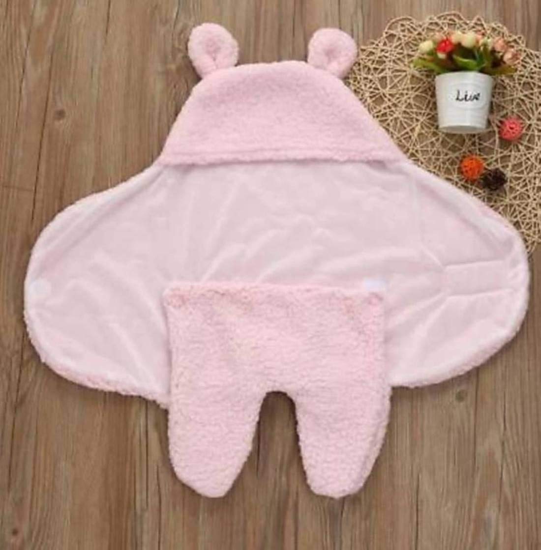 BRANDONN Baby Blanket Newborn Gift Pack of Swaddle Wrapper, 0-9 Months, Length 68 cm x Width 68 cm 3