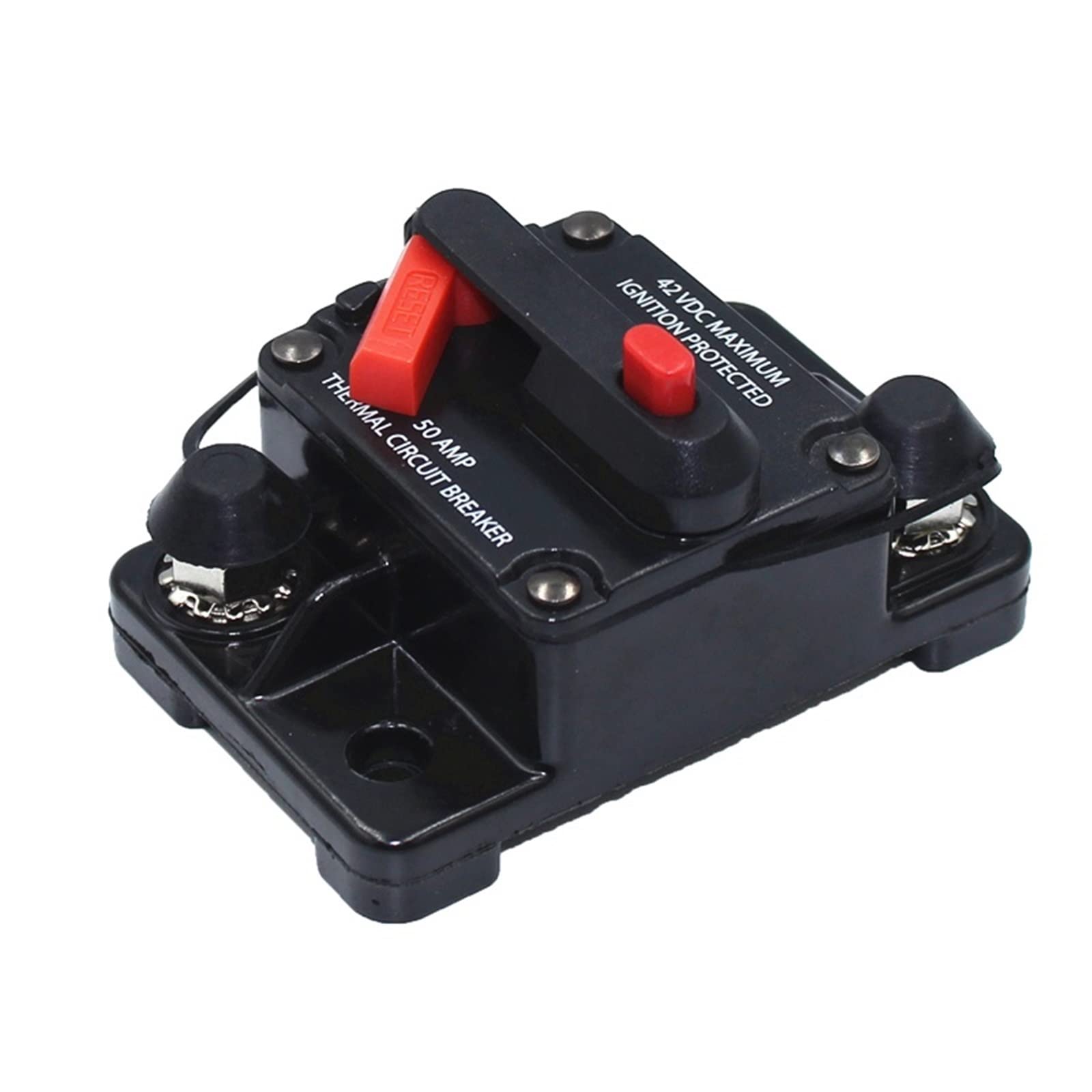 VSPPJYFG 10pcs 30A 40A 50A 60A 70A 80A 100A 120A 150A 200A 250A 300A AMP Circuit Breaker Fuse Reset 12-48V DC Car Boat Auto Waterproof(300a)